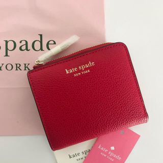 ケイトスペードニューヨーク(kate spade new york)のSale!!! Kate spade 早い者勝ち☆折り財布　可愛いレッド(財布)