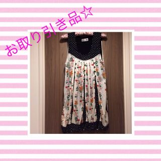 スカラー(ScoLar)のScoLar お花ドクロスリットワンピ(ミニワンピース)