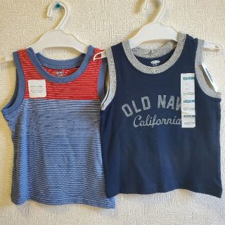 オールドネイビー(Old Navy)の☆未使用タグ付　サイズ85 タンクトップ2枚(タンクトップ/キャミソール)