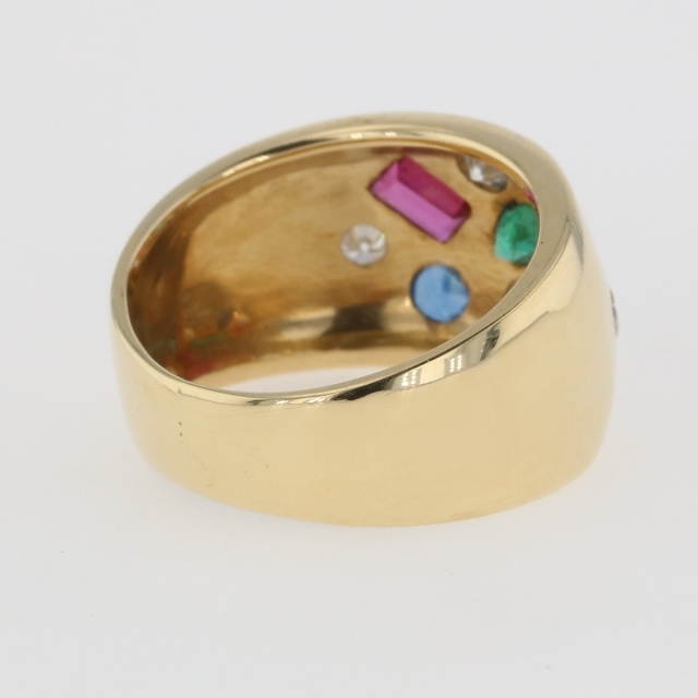 メレダイヤ デザインリング 11号 YG 【中古】 レディースのアクセサリー(リング(指輪))の商品写真