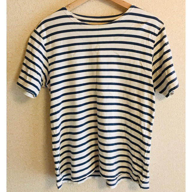 MARGARET HOWELL(マーガレットハウエル)のMHL 半袖Tシャツ　ボーダー　Mサイズ メンズのトップス(Tシャツ/カットソー(半袖/袖なし))の商品写真