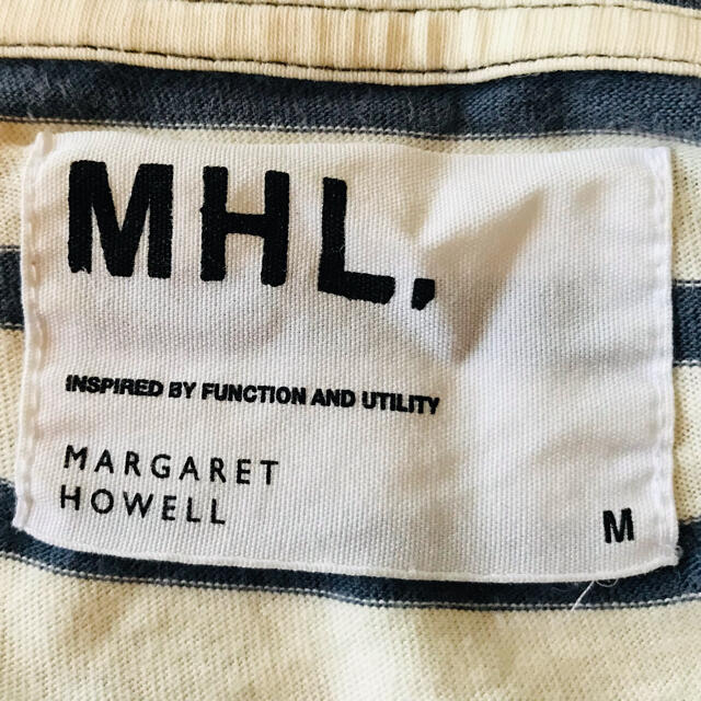 MARGARET HOWELL(マーガレットハウエル)のMHL 半袖Tシャツ　ボーダー　Mサイズ メンズのトップス(Tシャツ/カットソー(半袖/袖なし))の商品写真