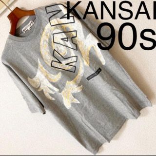 カンサイヤマモト(Kansai Yamamoto)の90s◆KANSAI SPORTS カンサイ◆龍 ドラゴン 発泡 ロゴ Tシャツ(Tシャツ/カットソー(半袖/袖なし))