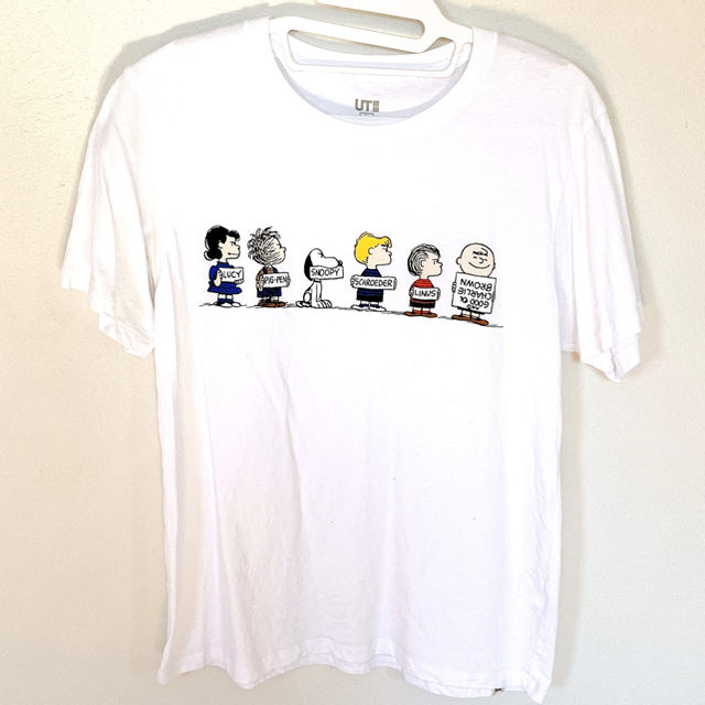 UNIQLO(ユニクロ)のUT SNOOPY 白T Lサイズ レディースのトップス(Tシャツ(半袖/袖なし))の商品写真