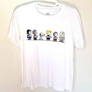ユニクロ(UNIQLO)のUT SNOOPY 白T Lサイズ(Tシャツ(半袖/袖なし))