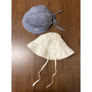 プチバトー(PETIT BATEAU)のプチバトー　キセッテ　帽子　2点セット(帽子)