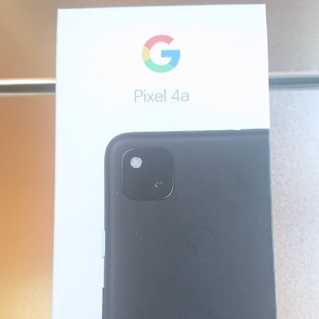 Google Pixel(グーグルピクセル)のgoogle Pixel 4a ブラック　新品未使用　128GBグーグルピクセル スマホ/家電/カメラのスマートフォン/携帯電話(スマートフォン本体)の商品写真