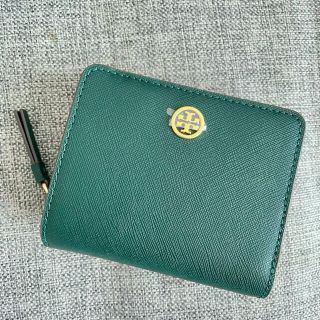 トリーバーチ(Tory Burch)の未使用★ロビンソン バイフォールド ウォレット フォレストグリーン(折り財布)