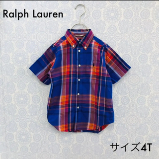 ラルフローレン(Ralph Lauren)のラルフローレン チェック柄 半袖 ボタンダウンシャツ4T RalphLauren(ブラウス)