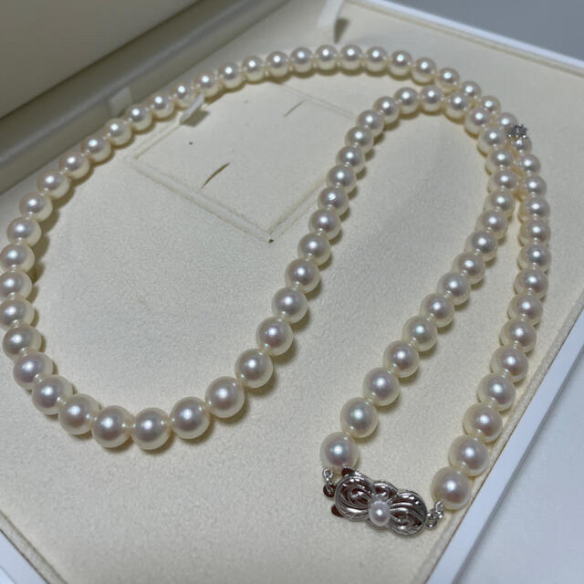 MIKIMOTO(ミキモト)のミキモト　マチネーロング　7〜7.5㎜　パールネックレス　美品 レディースのアクセサリー(ネックレス)の商品写真