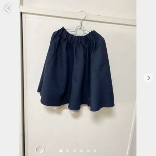 ザラ(ZARA)のZARA BASIC ネイビーフレアスカート(ミニスカート)