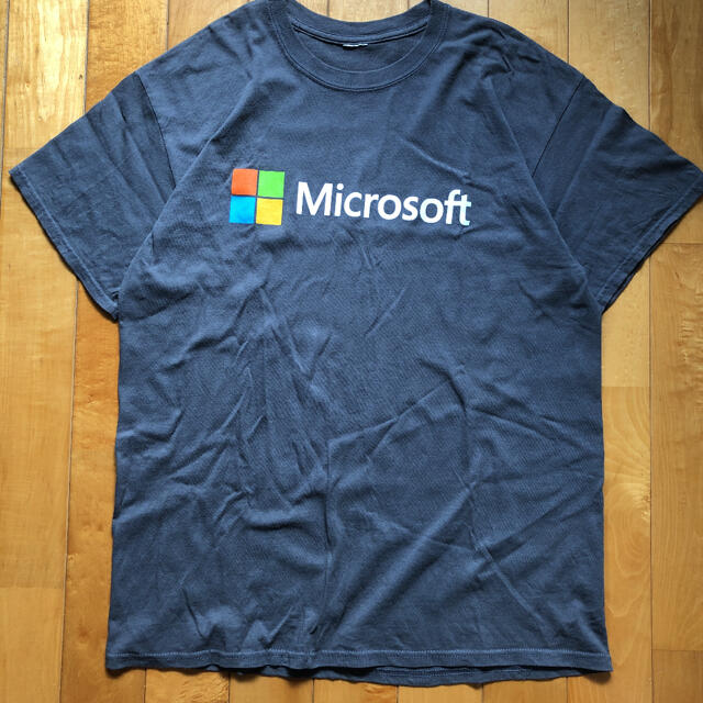 Microsoft tee Tシャツ 企業 windows | フリマアプリ ラクマ