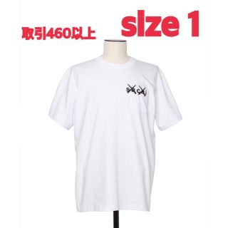 サカイ(sacai)のsacai KAWS Embroidery T-Shirt WHITE 1 (Tシャツ/カットソー(半袖/袖なし))