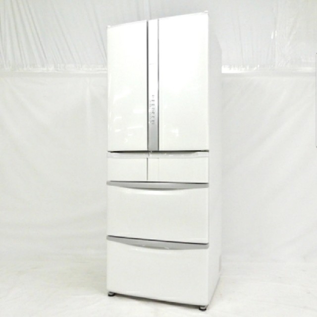 冷蔵庫冷蔵庫　日立　うるおいチルド　パールホワイト　フレンチドア　大容量500L