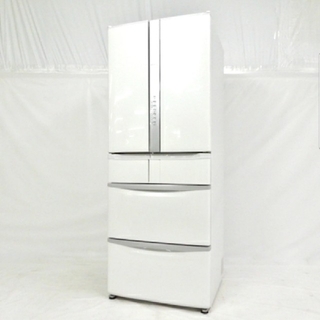 ヒタチ(日立)の冷蔵庫　日立　うるおいチルド　パールホワイト　フレンチドア　大容量500L(冷蔵庫)