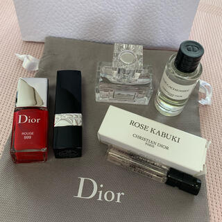 ディオール(Dior)のディオール　ノベルティ　リップ　ネイル　巾着　ポーチ　フレグランス(口紅)