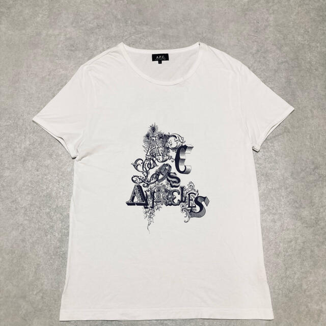 A.P.C(アーペーセー)のAPC アーペーセー MARC ATLAN デザイン グラフィック Tシャツ 白 メンズのトップス(Tシャツ/カットソー(半袖/袖なし))の商品写真