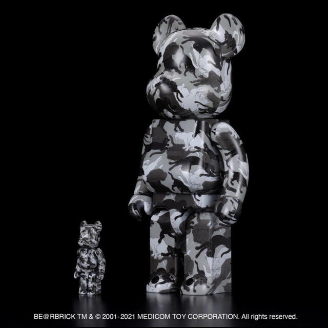 MEDICOM TOY(メディコムトイ)のBE@RBRICK 石川真澄「猫しぐさ 名採模様」 100% & 400% エンタメ/ホビーのフィギュア(その他)の商品写真