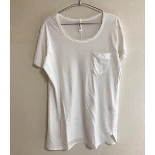 サイ(Scye)のScye ハーフスリーブTシャツ　ホワイト　38(Tシャツ(半袖/袖なし))