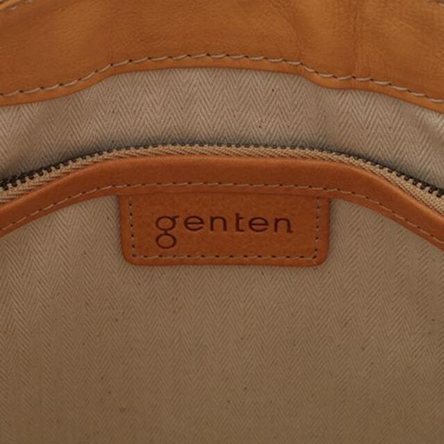 genten(ゲンテン)の新品genten◆キャンバス×レザー　ショルダーバッグ レディースのバッグ(ショルダーバッグ)の商品写真