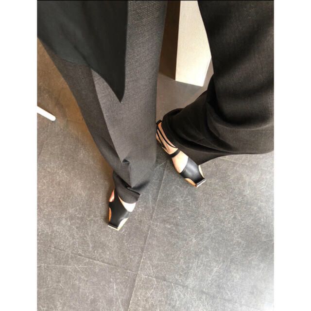 jonnlynx(ジョンリンクス)のFUMIKA_UCHIDA PANAMA NO-TUCK SLACKS レディースのパンツ(その他)の商品写真