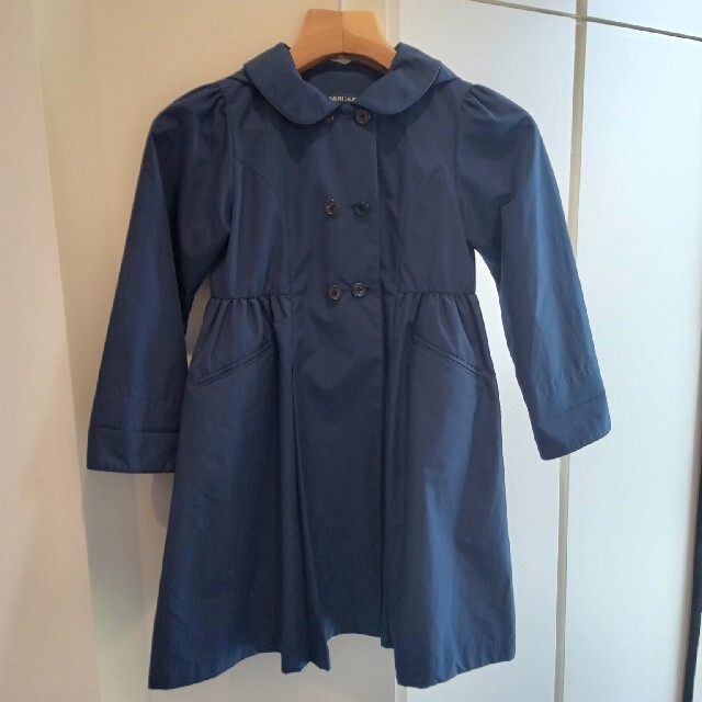 Ralph Lauren(ラルフローレン)のラルフローレン・キッズレインコート（ネイビー/古着） キッズ/ベビー/マタニティのキッズ服女の子用(90cm~)(コート)の商品写真