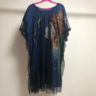 ツモリチサト(TSUMORI CHISATO)のTSUMORI CHISATO/ツモリチサト チュールワンピース Ｔシャツワンピ(ひざ丈ワンピース)