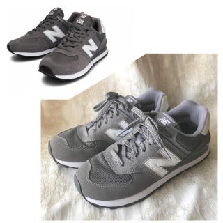 ニューバランス(New Balance)の美品 人気* ニューバランス ML574 グレー 23.5(スニーカー)