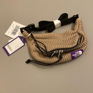 【新品】 ノースフェイス パープルレーベル メッシュ ウエストバッグ ベージュ
