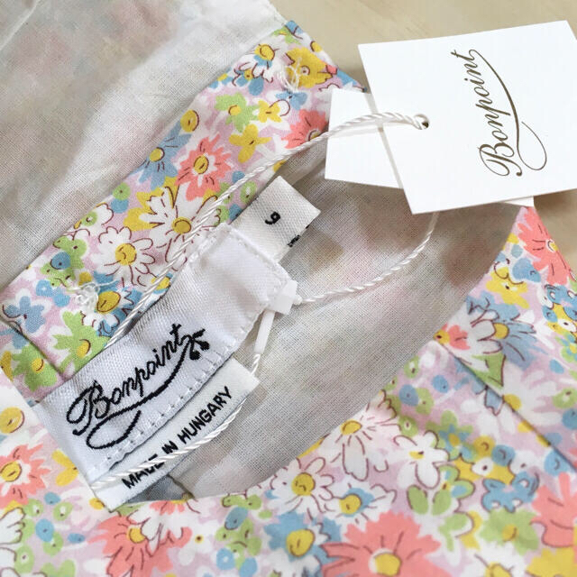 新品 bonpoint ボンポワン 21SS リバティ ピンク ブラウス 6