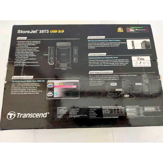 Transcend(トランセンド)の中古　トランセンド 外付けHDD 8TB TS8TSJ35T3 ハードディスク スマホ/家電/カメラのPC/タブレット(PCパーツ)の商品写真