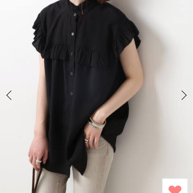 スピックアンドスパン ノースリーブフリルブラウス 何でも揃う 6300円
