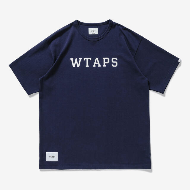 21SS WTAPS COLLEGE SS TEE NAVY Lサイズ