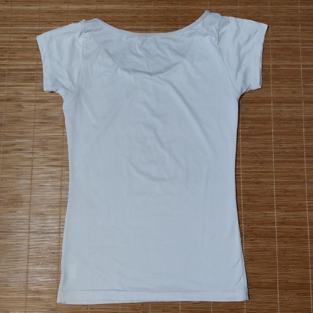 アンダー半袖Tシャツ 白 レディースの下着/アンダーウェア(アンダーシャツ/防寒インナー)の商品写真