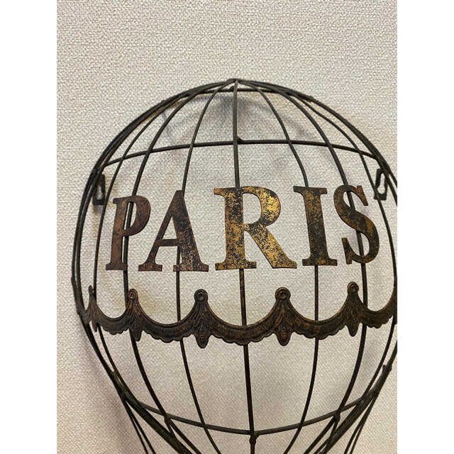インテリア 雑貨　PARIS 気球 アンティーク ウォールデコレーション ハンドメイドのインテリア/家具(インテリア雑貨)の商品写真