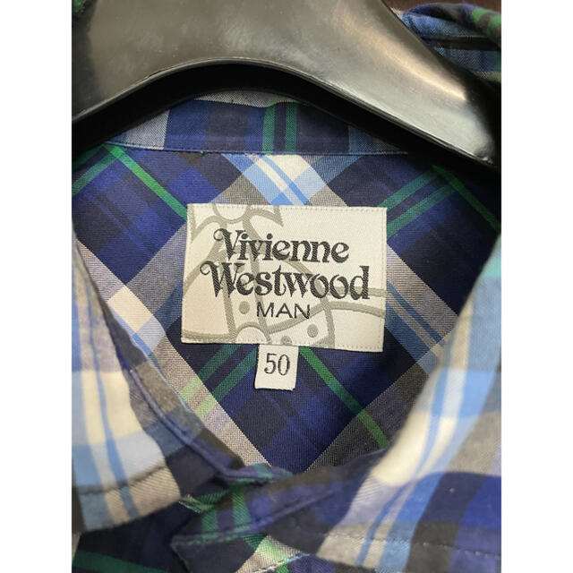 Vivienne Westwood(ヴィヴィアンウエストウッド)のVivienne Westwood　青チェックシャツ メンズのトップス(シャツ)の商品写真