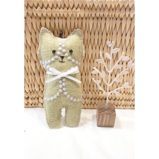 ミナペルホネン(mina perhonen)のねこねこチャーム ハンドメイド ミナペルホネン (チャーム)