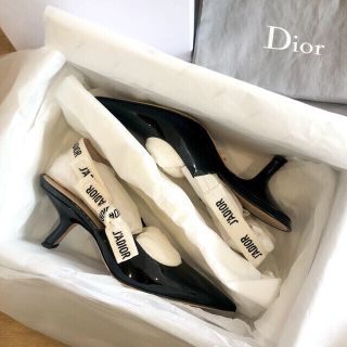【希少サイズ】Dior J'ADIOR スリングバック パンプス ブラック 34