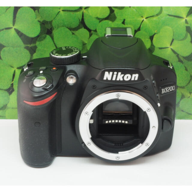 美品】スマホへ転送も可能⭐️高画質 Nikon D3200標準レンズ フード付 