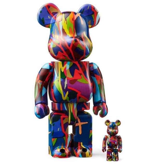 エンタメ/ホビーBE@RBRICK KAWS TENSION 100% & 400%