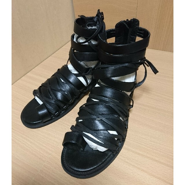 MIDAS】エルシオールサンダル 黒 L メンズ | vrealitybolivia.com