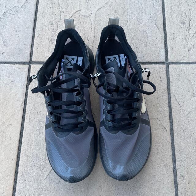 NIKE(ナイキ)のOFF-WHITE × NIKE ZOOM FLY BLACK メンズの靴/シューズ(スニーカー)の商品写真