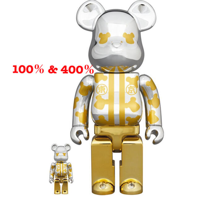 4体購入先BE@RBRICK はっぴ東京 金&銀メッキ 100％&400％ 2セット