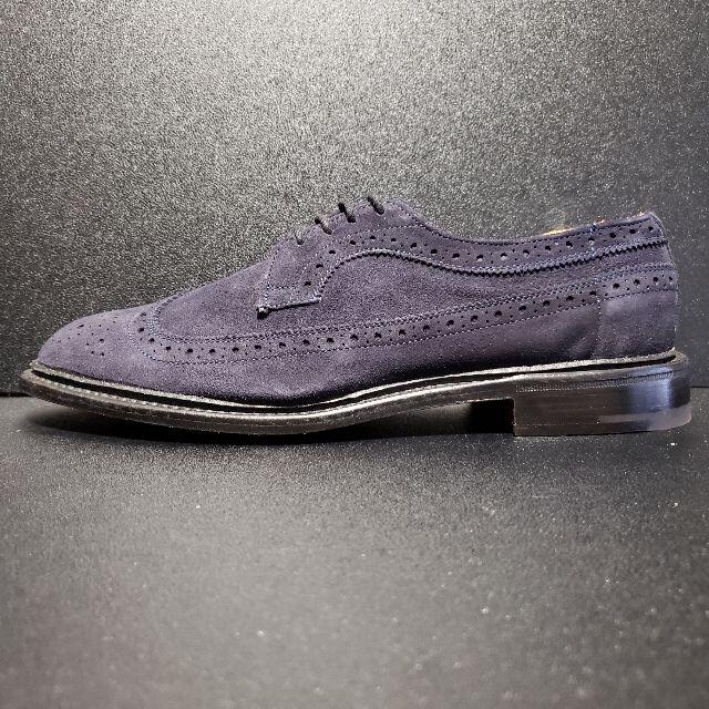 Trickers - トリッカーズ（Tricker's）Richmond スエードWチップ 青 8