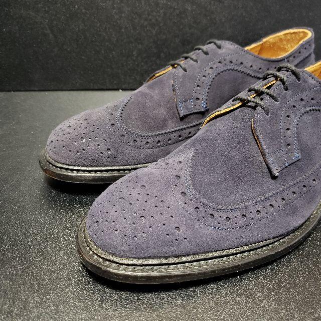 Trickers - トリッカーズ（Tricker's）Richmond スエードWチップ 青 8