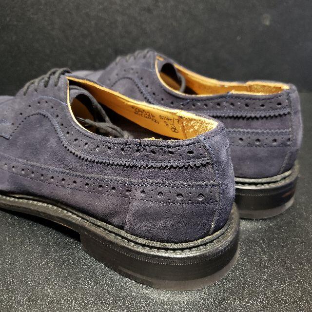 Trickers - トリッカーズ（Tricker's）Richmond スエードWチップ 青 8