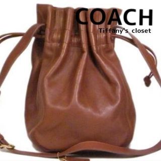 コーチ(COACH)の美品★Coach巾着バッグ 着画(ショルダーバッグ)