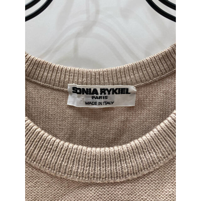 SONIA RYKIEL(ソニアリキエル)のSONIA RYKIEL ソニアリキエル　ノースリーブコットンニット レディースのトップス(ニット/セーター)の商品写真