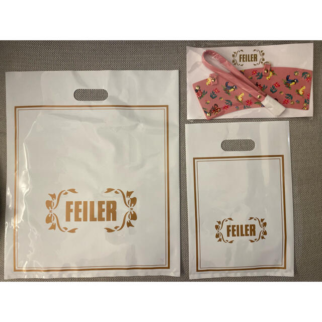 FEILER(フェイラー)の【非売品】フェイラー❁ハイジ❁カップホルダー&ショップ袋 レディースのファッション小物(ハンカチ)の商品写真