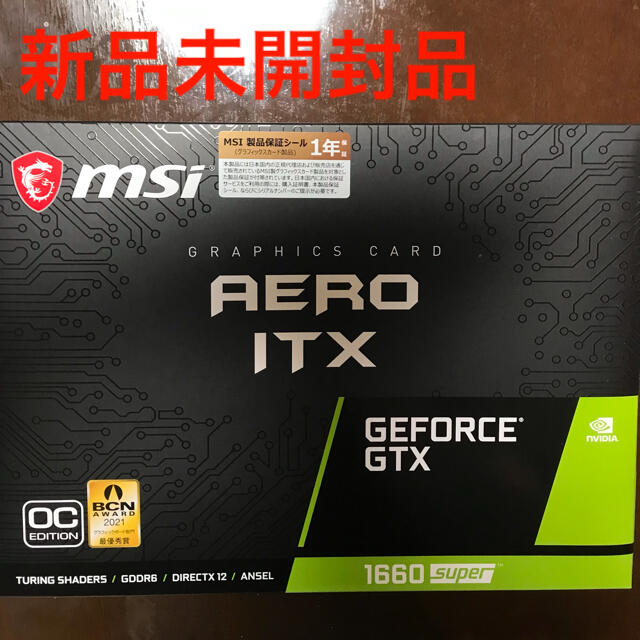 グラフィックスGEFORCE GTX 1660 SUPER AERO ITX OC